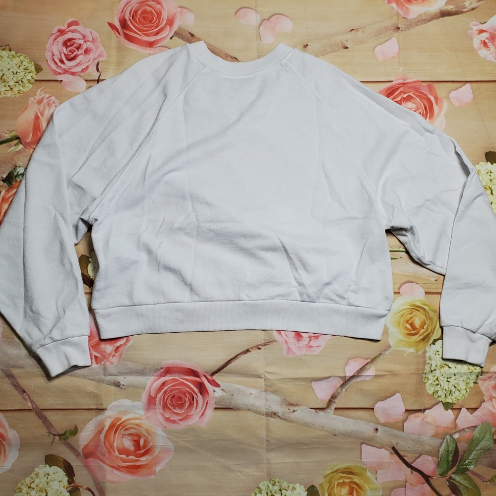 Levi's cropped white sweatshirt - Picture 6 of 9